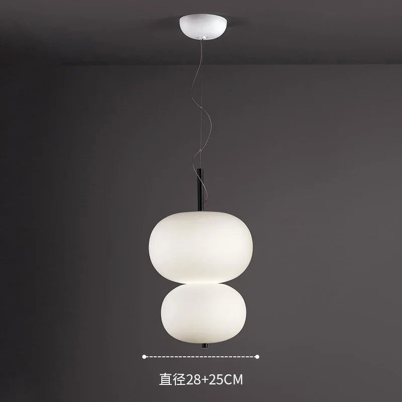 suspension scandinave grande boule de verre pour salon