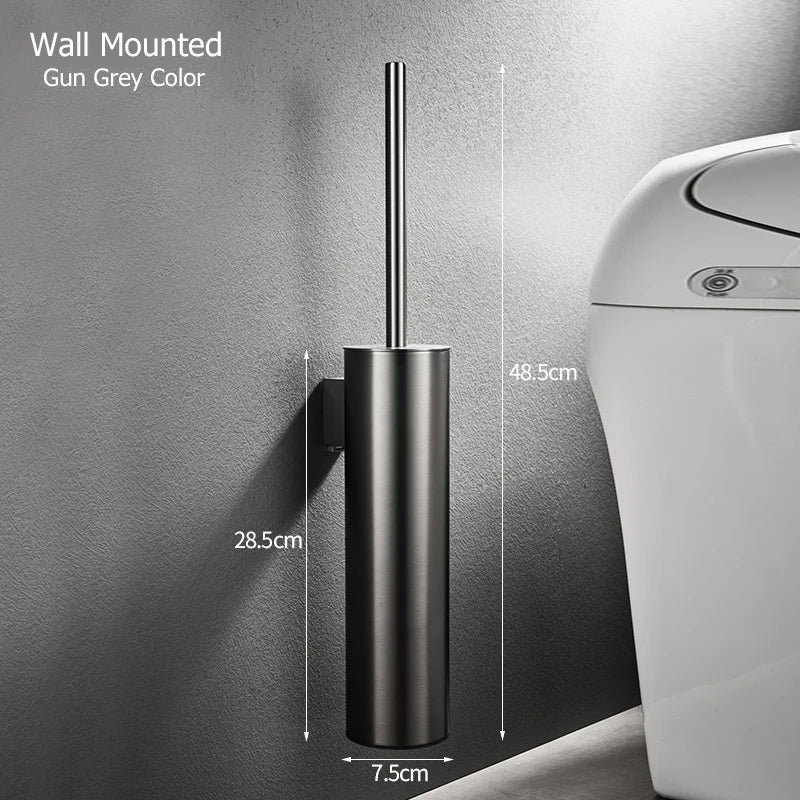porte-brosse mural en acier inoxydable durable sans perforation