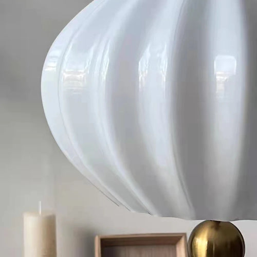 suspension moderne en verre avec fil réglable - vue 5 sur 8