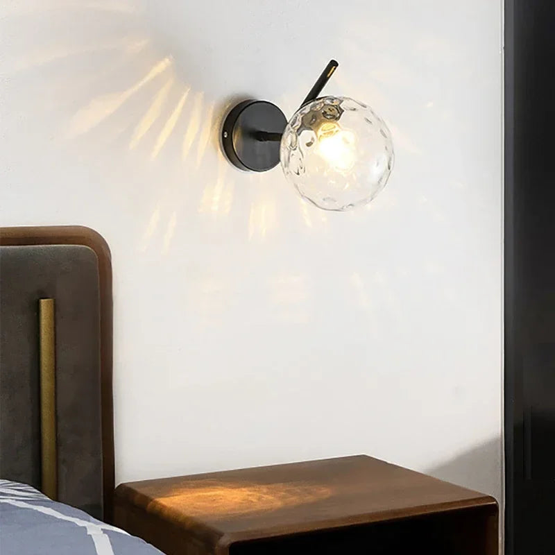 applique murale moderne boule en verre pour un éclairage élégant - vue 7 sur 10
