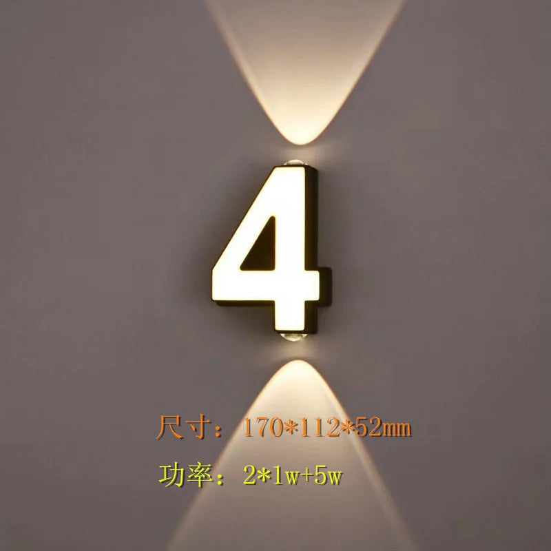 lampe numérique extérieure étanche led projection paysage signature moderne - vue 5 sur 15