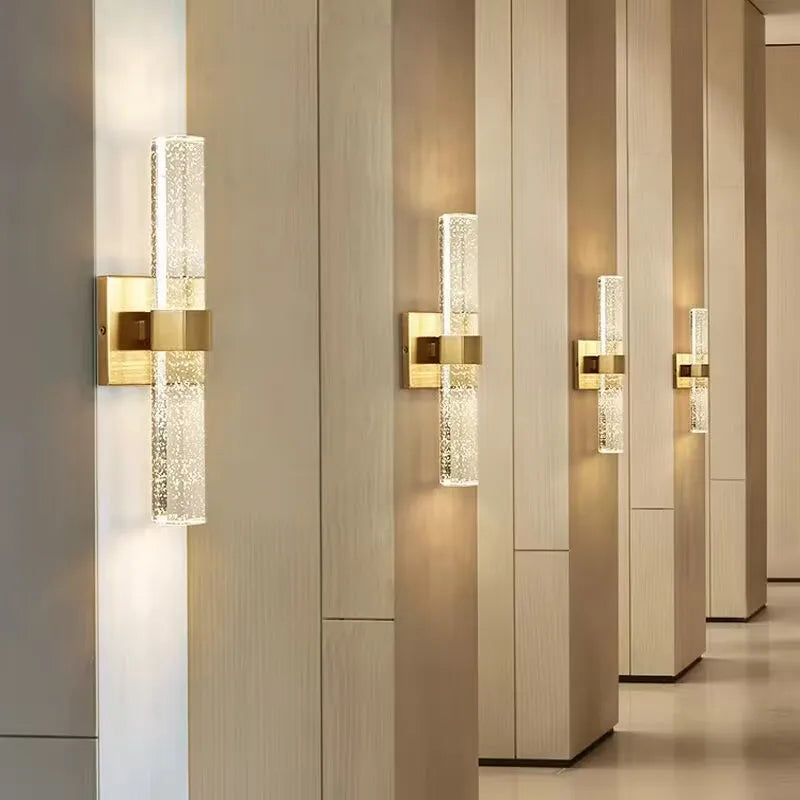 Luxury Bubble Crystal Wall Lamps Up And Dwon Modern Bedside Wall Light for Living Room Aisle Hotel Entarnce Lighting AC110V 220V - vue 7 sur 7