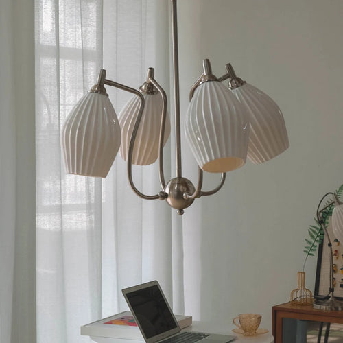 lustre bauhaus français en céramique pour intérieur élégant - vue 4 sur 12