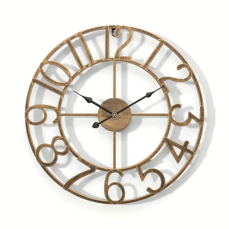 horloge murale rétro en métal décoration créative pour intérieur - vue 12 sur 11