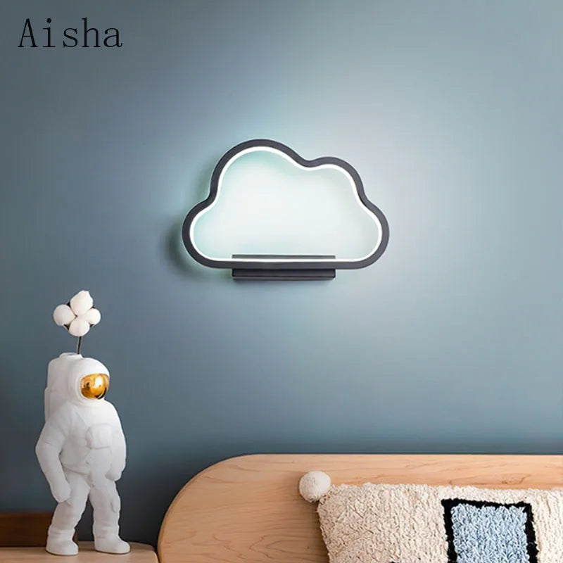 applique murale nuage led pour décoration enfant - vue 4 sur 12