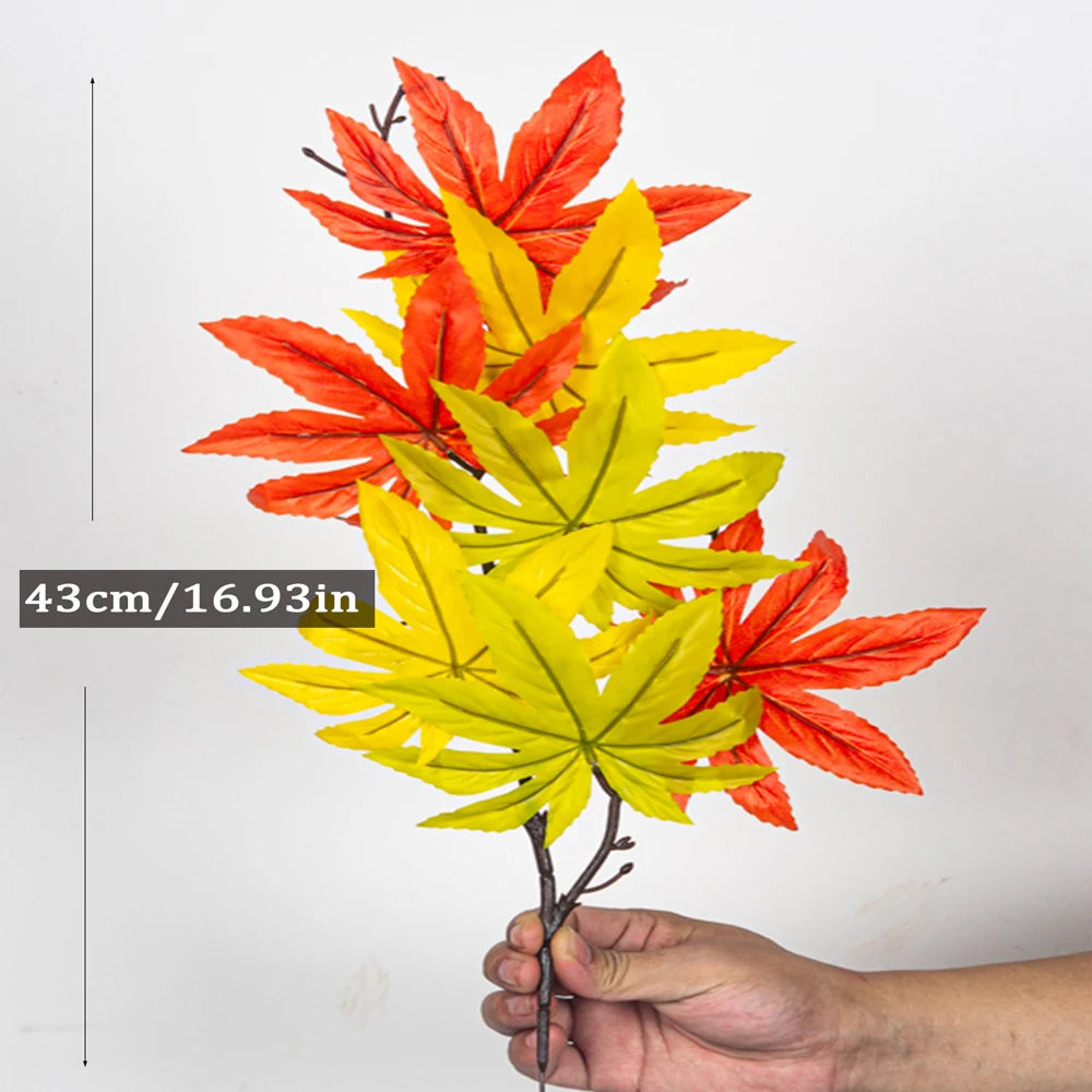 branche d'érable artificielle pour décoration d'automne et halloween - vue 8 sur 14