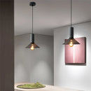 lustre ciment suspension led loft béton tube long décor salle cuisine éclairage