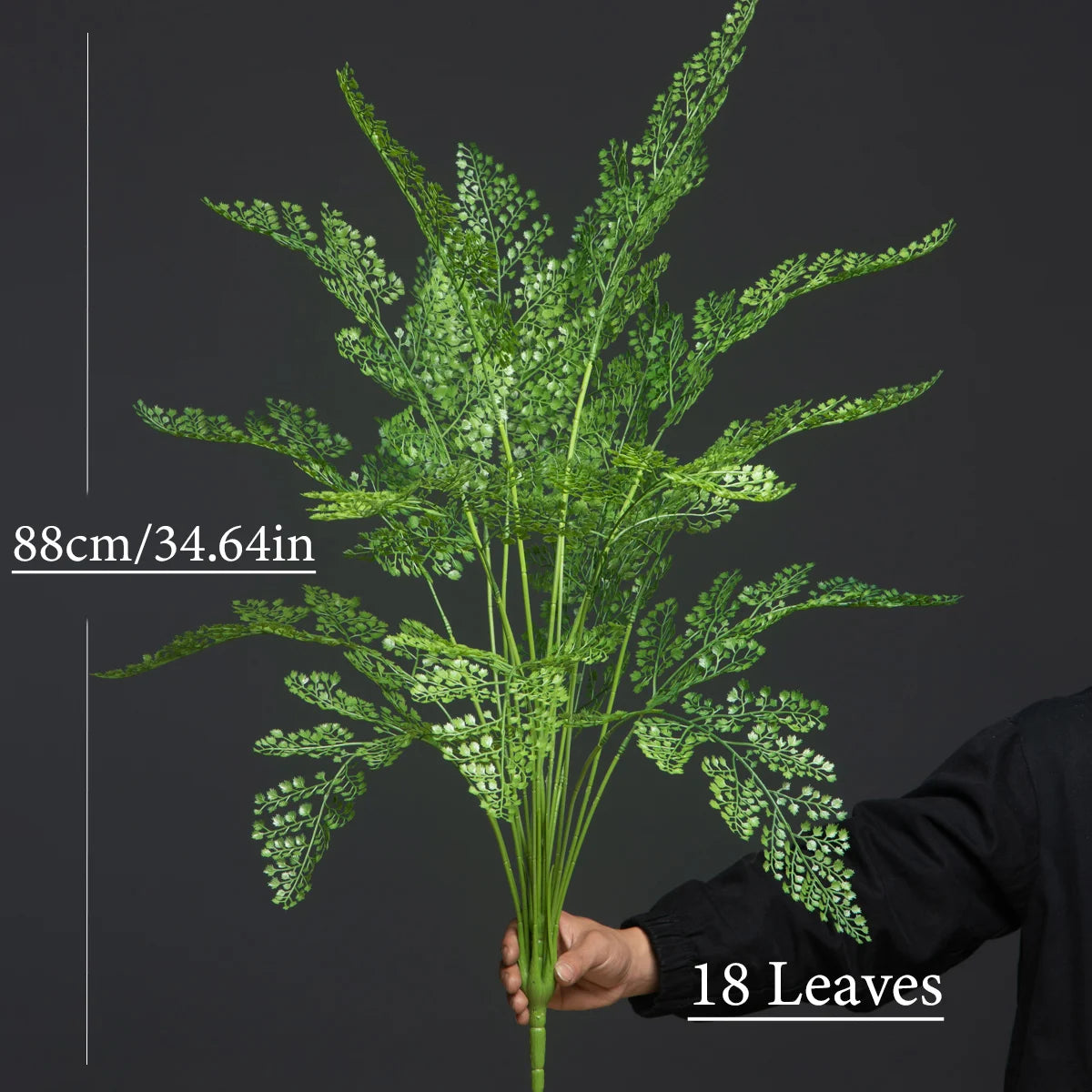 grand palmier artificiel avec feuilles de monstera pour décoration extérieure - vue 7 sur 7