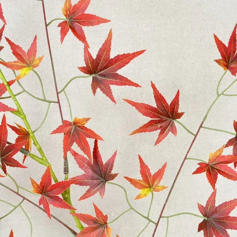 plantes artificielles feuilles d'érable décoratives pour intérieur automnal