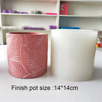 moules en silicone pour pots de fleurs motifs feuilles 2024