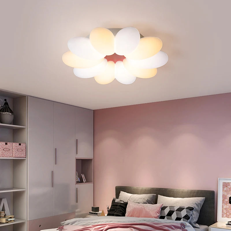 Plafonnier Led créatifs de plafond ovales pour salon salle à manger garçon fille chambre étude éclairages quotidiens intérieurs - vue 4 sur 7