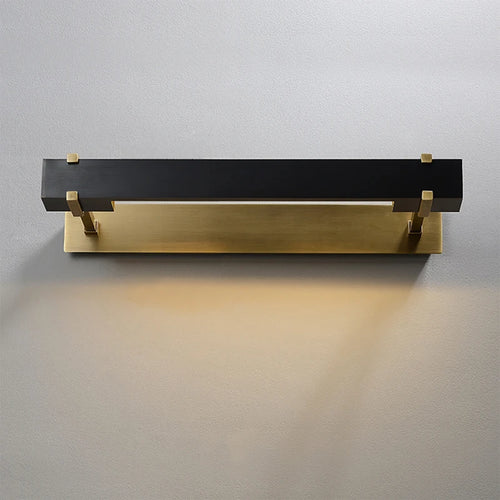 Applique murale en cuivre avec miroir