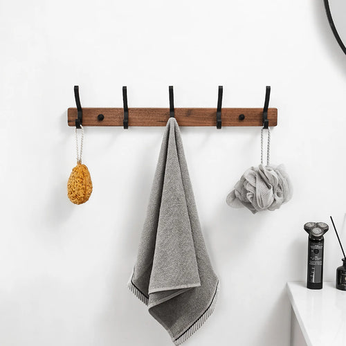 crochet mural en bois pour rangement et décoration intérieure - vue 4 sur 12
