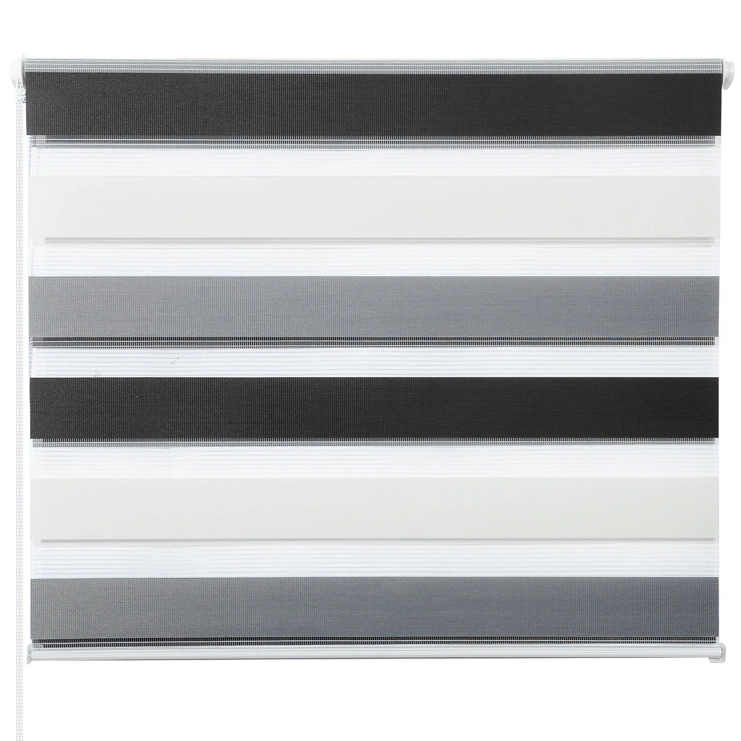 Store enrouleur double persienne tissu pour chambre salon