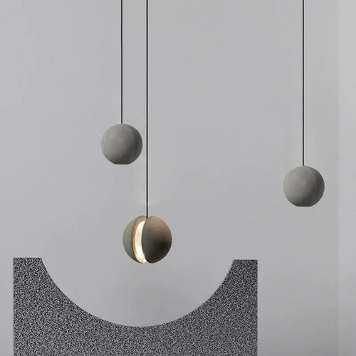 lustre moderne nordique led créatif design lune planète - vue 2 sur 14