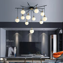 SANDYHA lustre nordique verre dépoli Soffitto araignée salle moléculaire moderne décor à la maison esthétique salon suspension