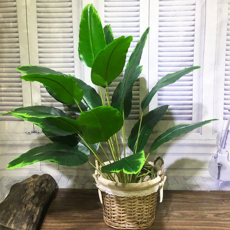 plantes artificielles tropicales feuilles de palmier pour décoration intérieure - vue 5 sur 7