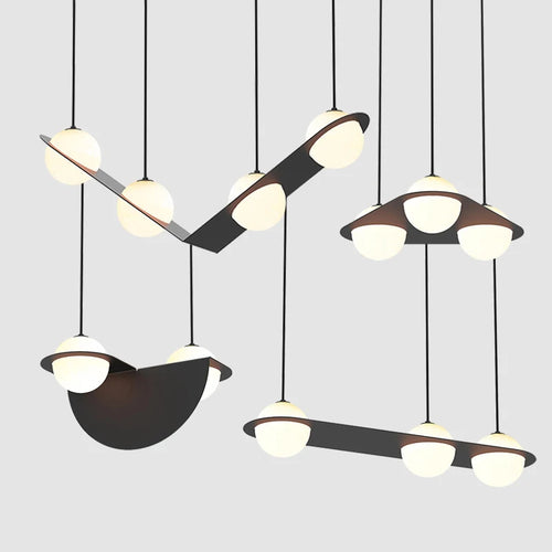 suspension créative minimaliste à géométrie pour espaces commerciaux - vue 3 sur 11