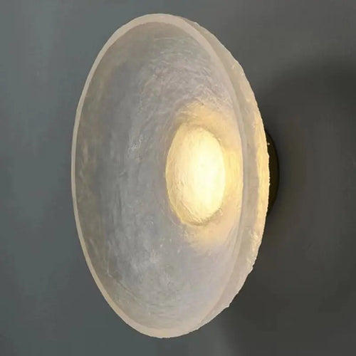 lampe circulaire design pour intérieur moderne en résine transparente - vue 6 sur 7