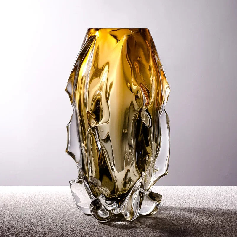 vase en verre dégradé pour décoration moderne et arrangement floral - vue 7 sur 7