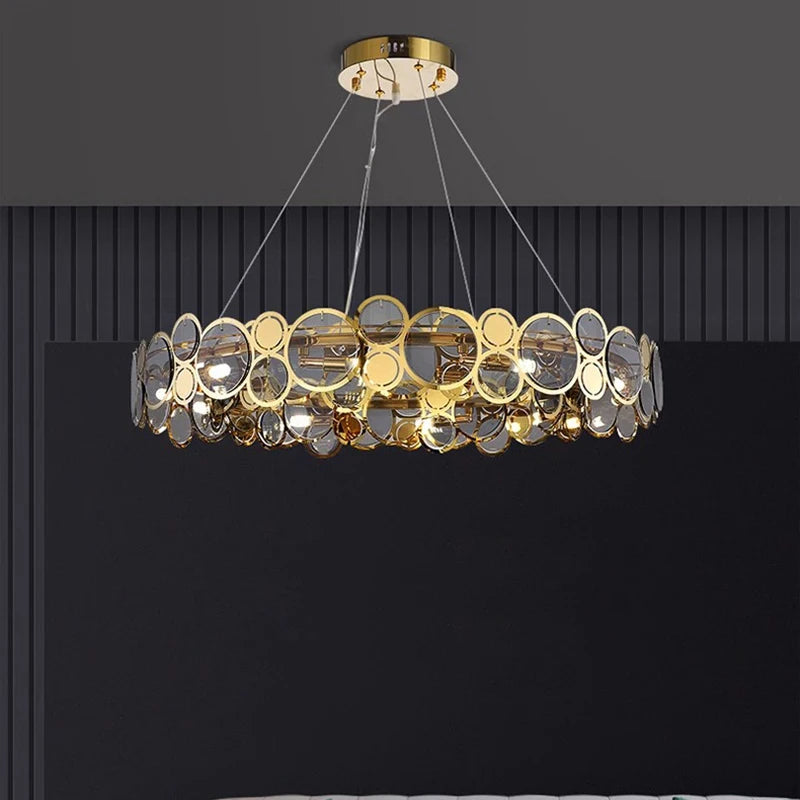 lustre moderne led de luxe pour éclairage intérieur - vue 5 sur 16