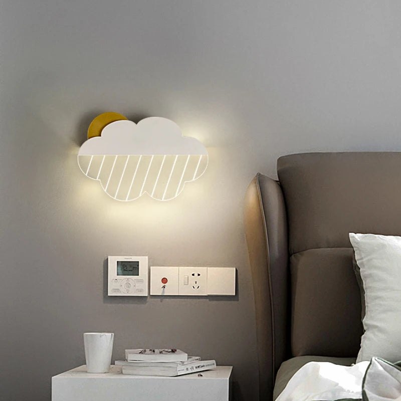 appliques murales nuages en plumes pour décoration enfant - vue 5 sur 12