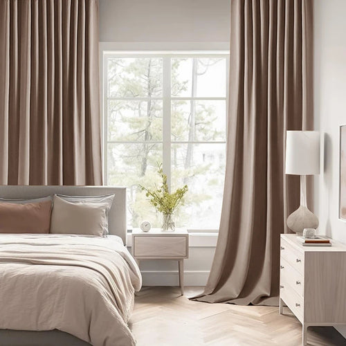 Rideau uni moderne pour salon et chambre fenetre - vue 2 sur 10