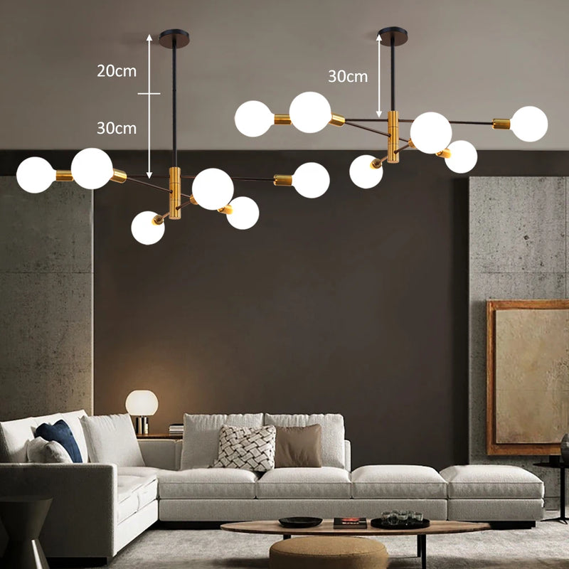 Plafond moderne suspension luminaire E27 lustre suspension lampe chambre salle à manger salon pour la décoration de la maison éclairage intérieur
