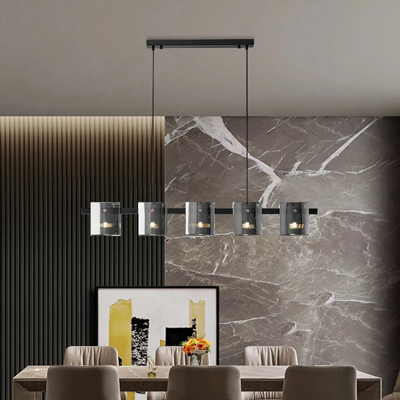 lustre à led postmoderne en cristal pour intérieur élégant - vue 7 sur 10
