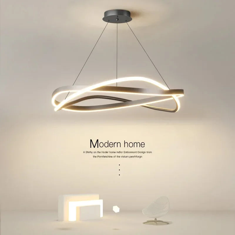 suspension à led moderne pour décoration intérieure élégante - vue 4 sur 12