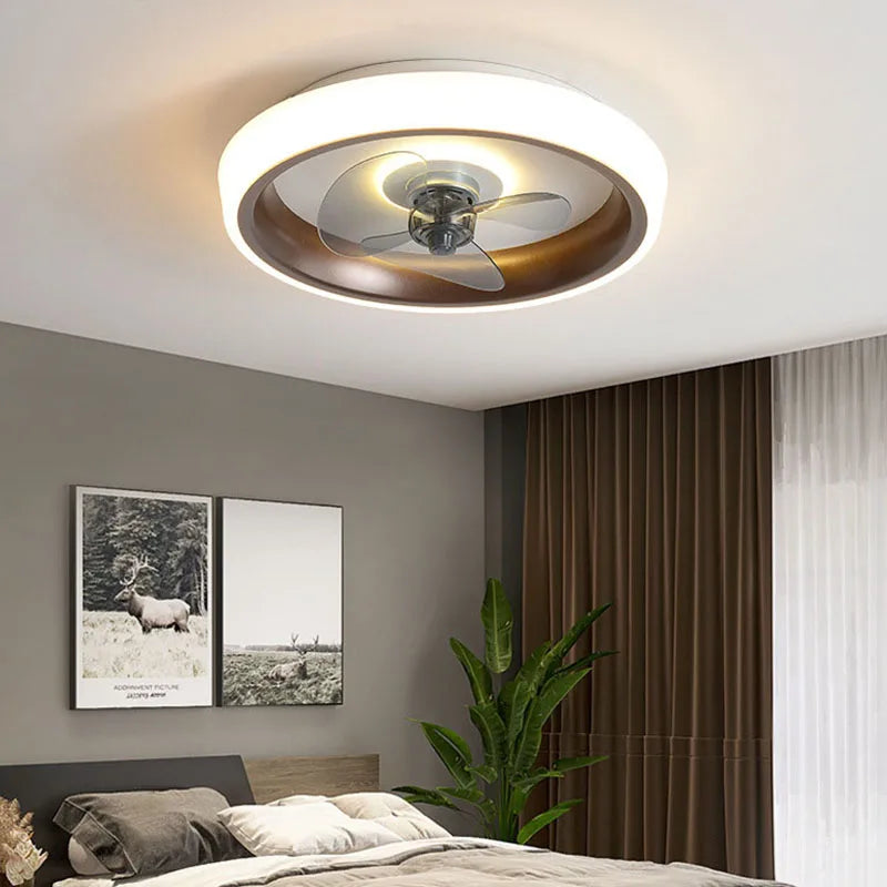 Ventilateurs De Plafond 50CM Lumière Chambre Salon Salle À Manger Lames Invisibles Ventilateurs Silencieux Éclairage Bas Ventilateur De Sol Lampe Ventilateur - vue 6 sur 12