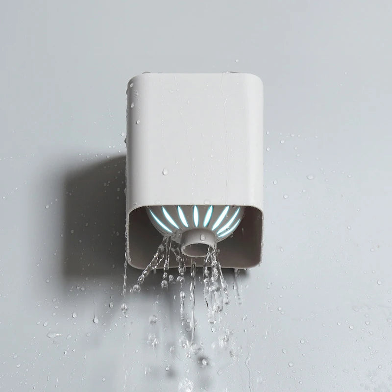 brosse wc à poils longs avec support de séchage mural - vue 5 sur 10