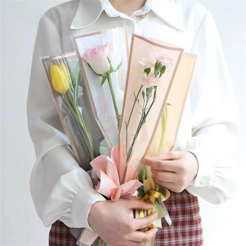 lot de 50 sachets imperméables pour roses à offrir pour la saint valentin
