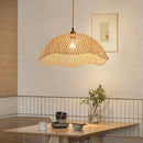 Rétro bambou tissage osier rotin suspension lumières à la main bambou lampe Restaurant salon chambre décor suspension