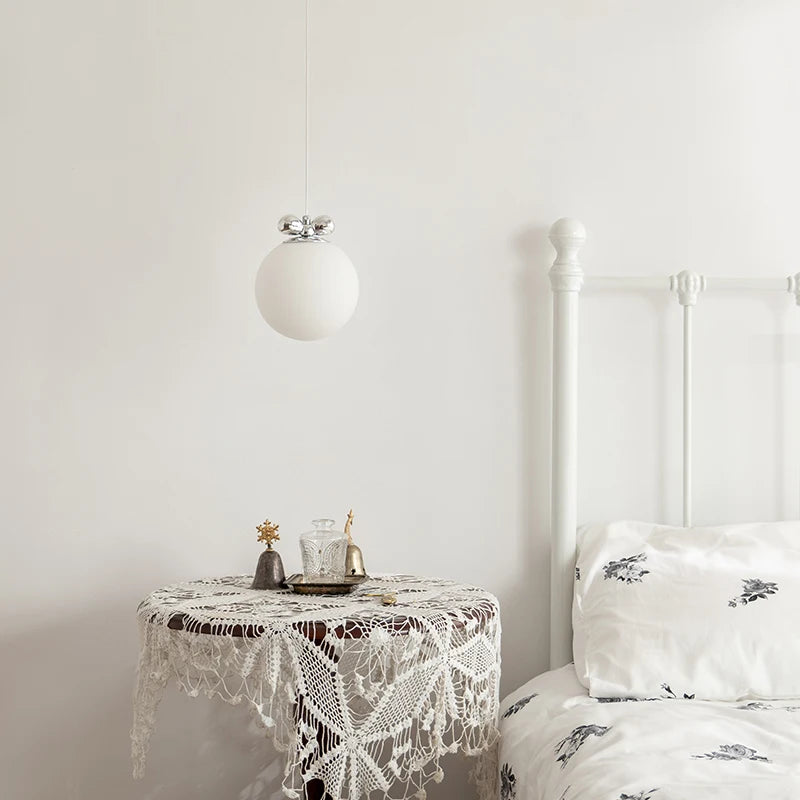 Applique murale ou suspension led bauhaus chromée - vue 4 sur 7