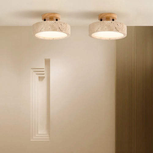 plafonnier en marbre wabi sabi pour décoration intérieure et extérieure - vue 2 sur 6