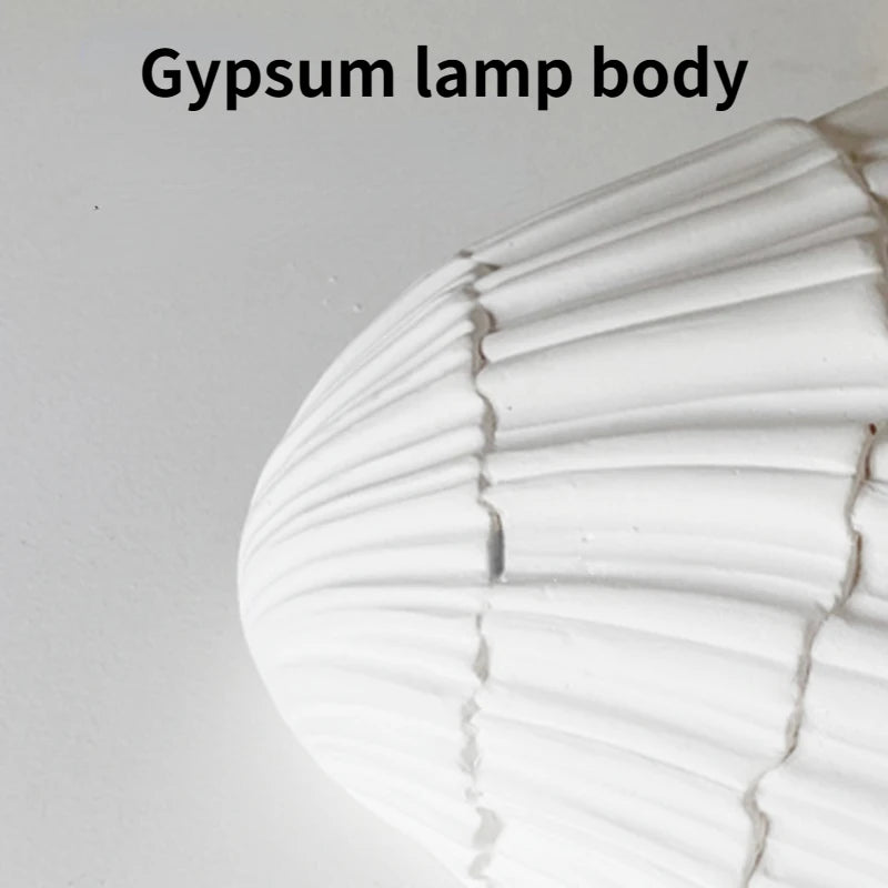 applique murale en coquille de gypse led moderne et créative - vue 6 sur 9
