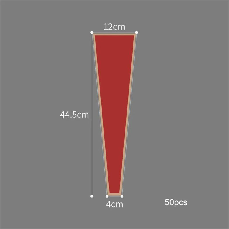 lot de 50 sachets imperméables pour roses à offrir pour la saint valentin