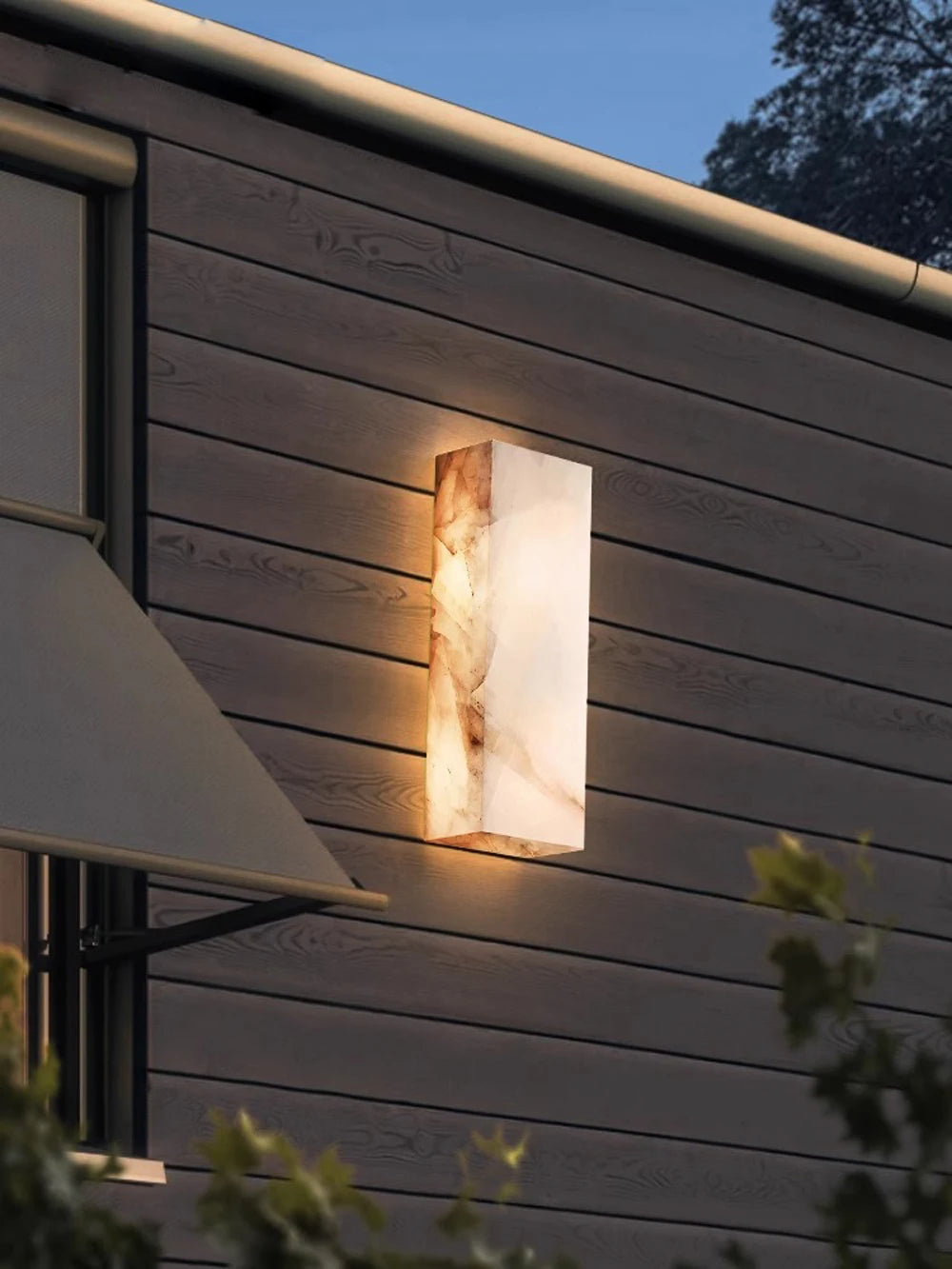 applique murale led en marbre naturel étanche pour extérieur - vue 10 sur 9