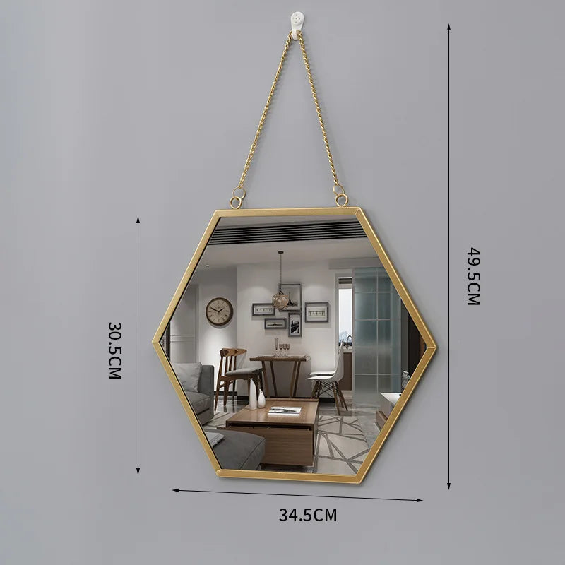 miroir mural rond créatif pour décoration intérieure et maquillage - vue 9 sur 13