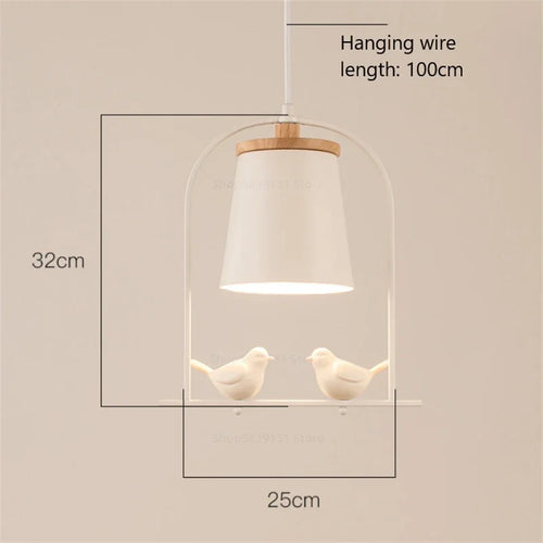 applique murale moderne led en forme d'oiseaux pour décoration