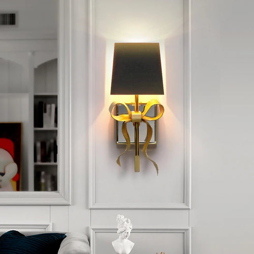 applique murale en laiton en forme de nœud pour chambre d'enfant