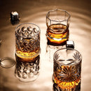 Verres à whisky old fashioned gravure style classique