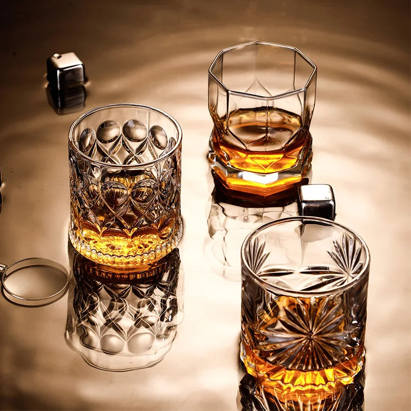 Verres à whisky old fashioned gravure classique bar - vue 5 sur 7