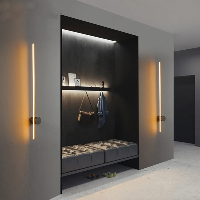 applique murale led moderne en laiton montage en surface - vue 2 sur 14