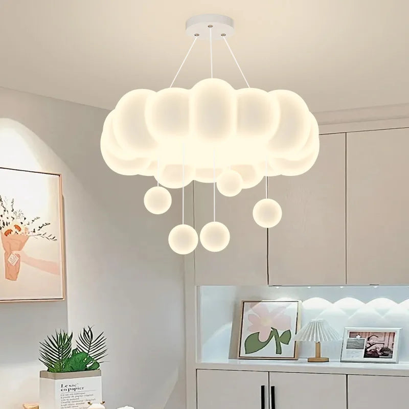 lustre moderne donuts minimaliste avec télécommande gradation