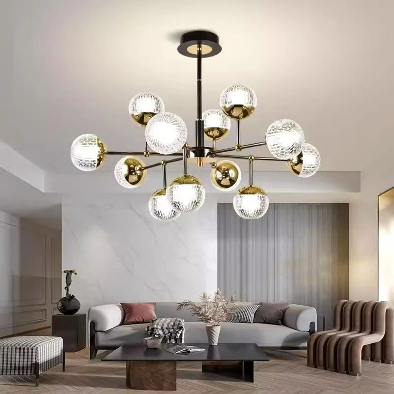 Lustre salle à manger plafonniers luminaire fantaisie - vue 4 sur 10