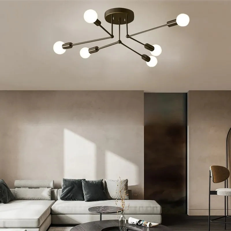 Plafonniers à plusieurs lampes moderne - vue 4 sur 12