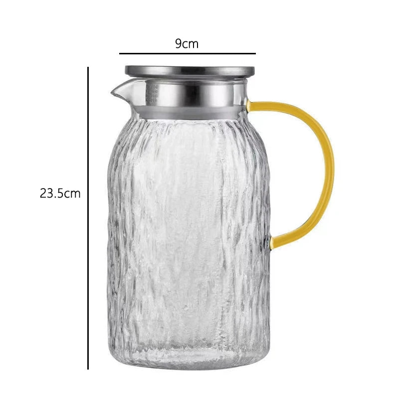 Carafe en verre eau citronnee 1400 1800 ml