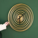 horloge murale moderne en métal super silencieuse décorative